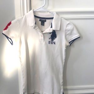 Polo white top